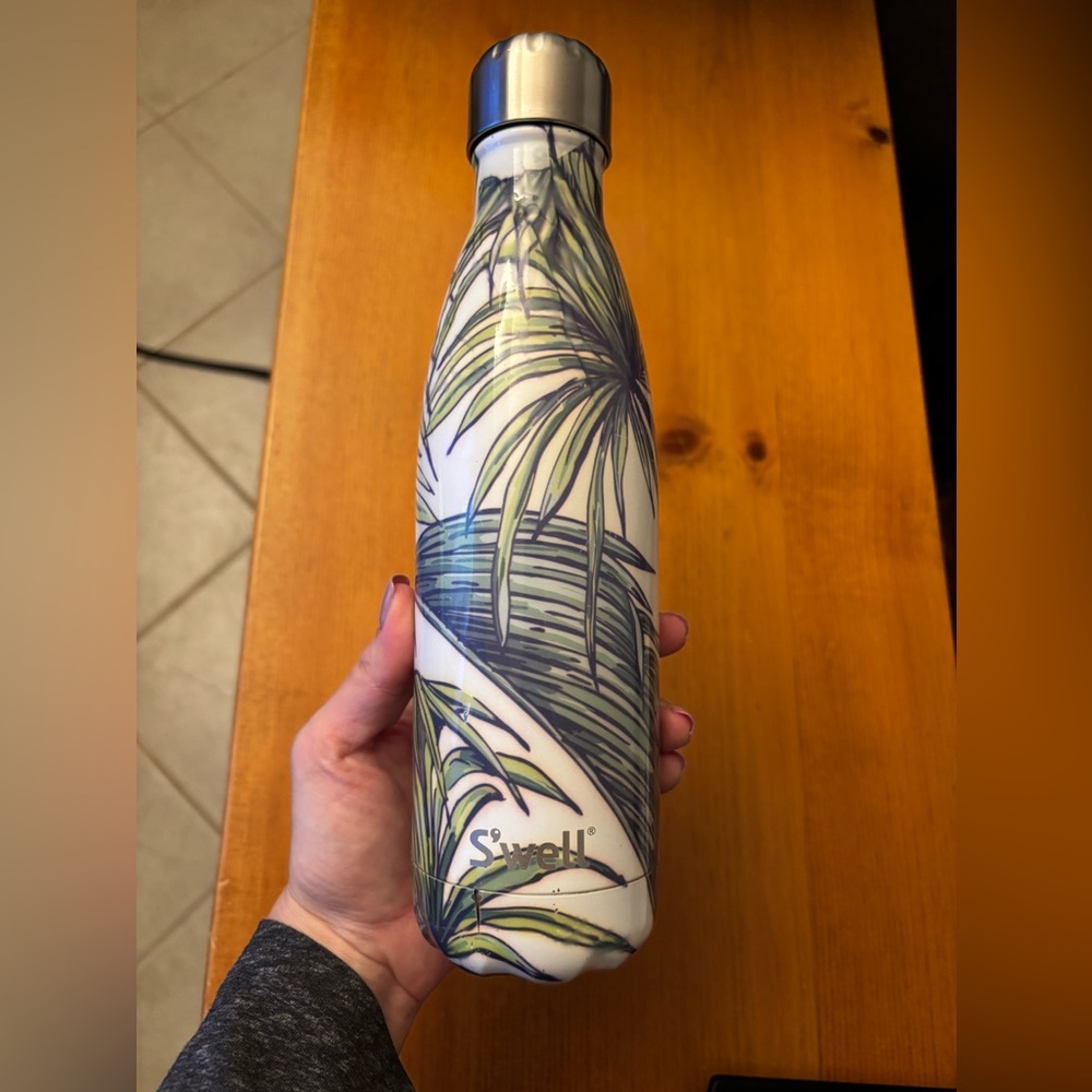 Swell 500ml water bottle palm tree print